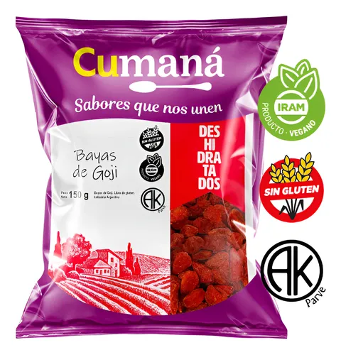 BAYAS DE GOJI X 150 GRS CUMANA
