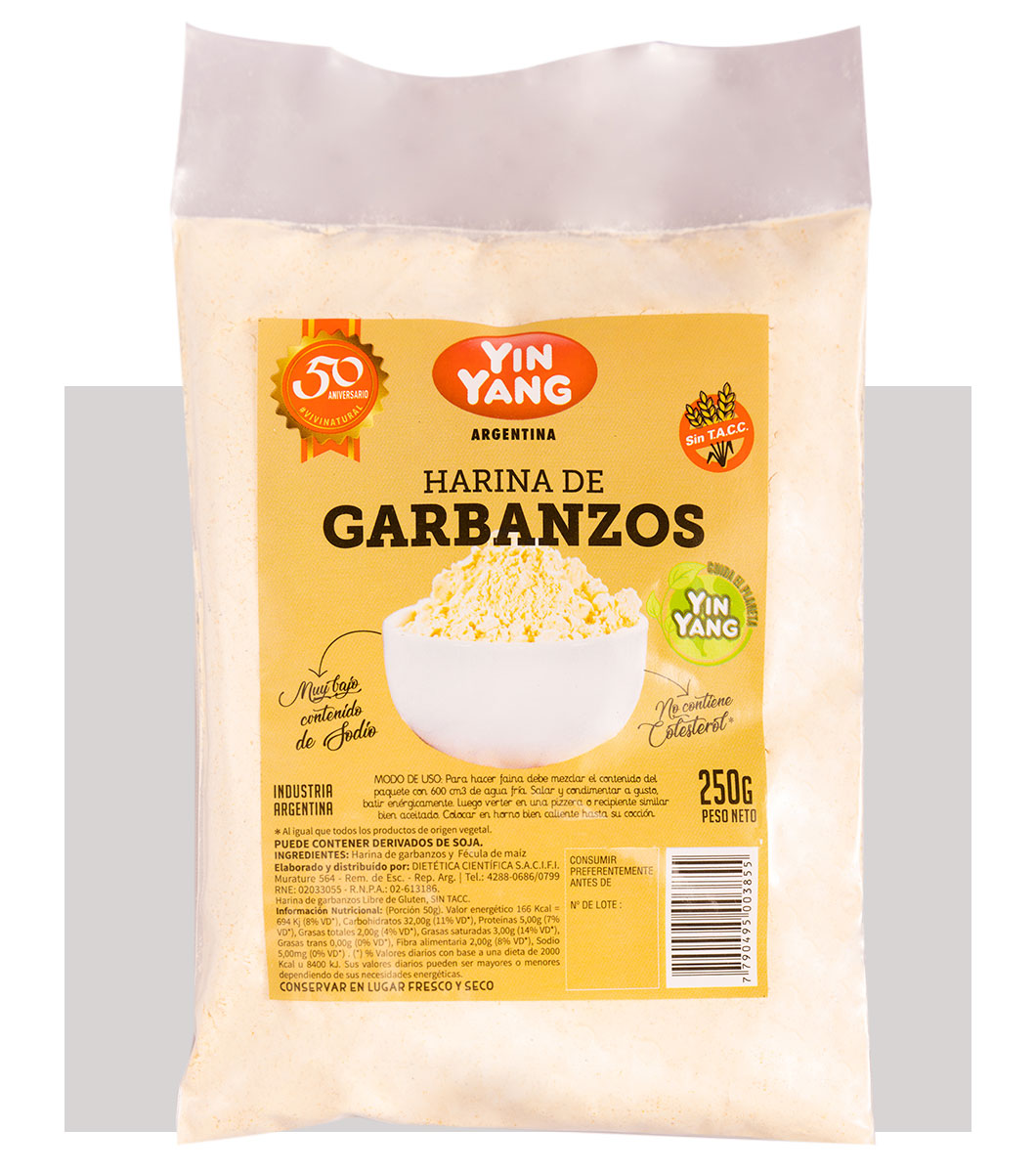 HARINA DE GARBANZOS X 250 GR YING YANG