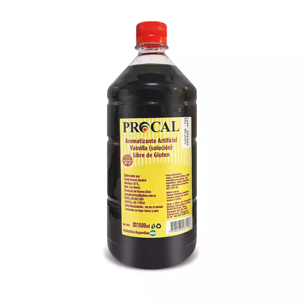 ESENCIA DE VAINILLA X 1 LITRO PROCAL