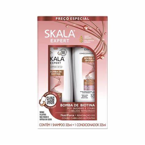 skala bomba de biotina shampoo acondicionador 325ml