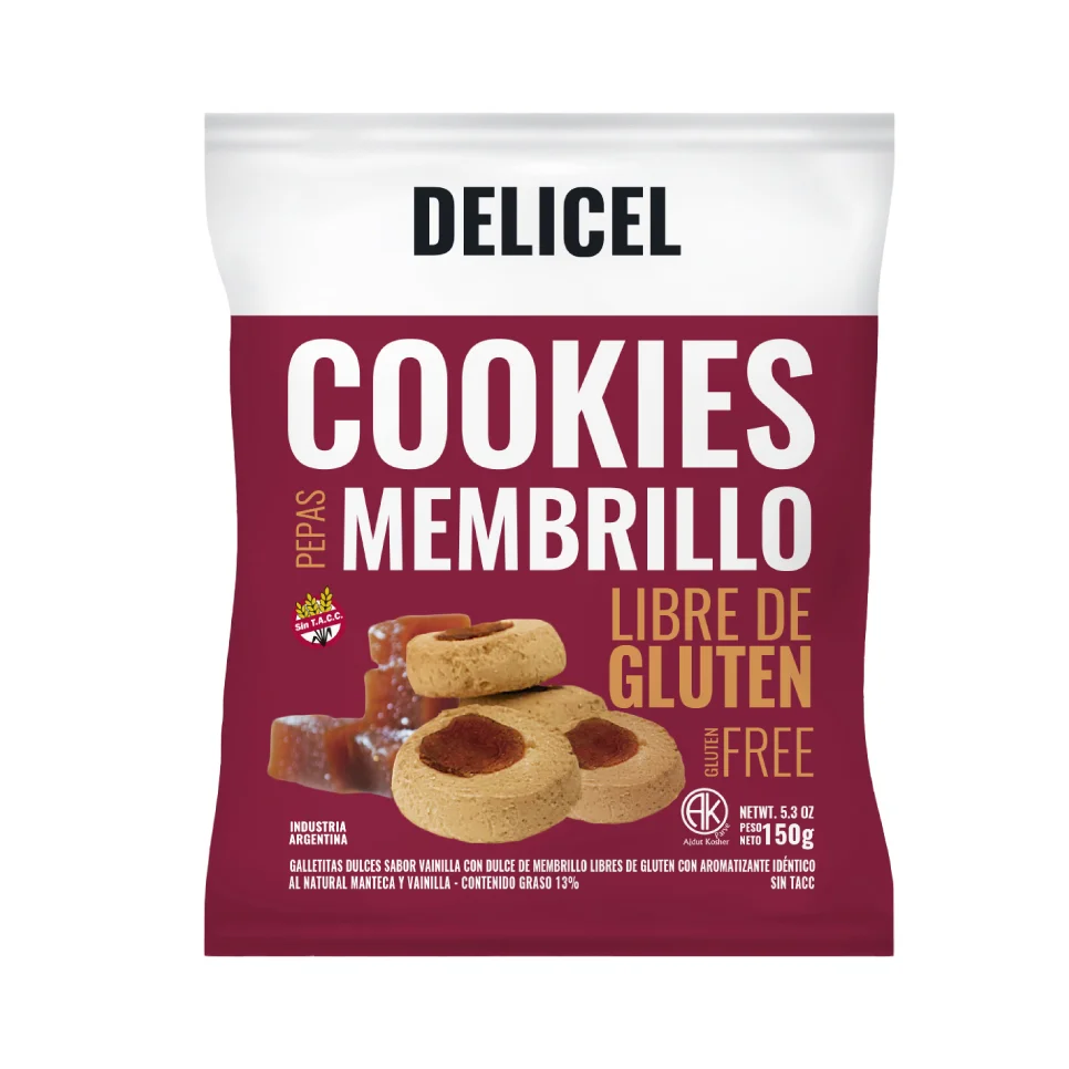 GALLETAS MEMBRILLO X 200 GR DELICELL