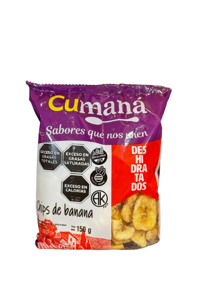 BANANA CHIPS S/TACC x150g CUMANA