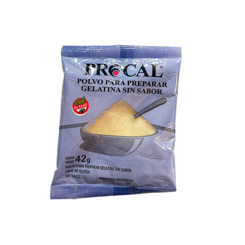 GELATINA S/SABOR EN SOBRE X 42G PROCAL
