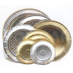 Plato ORO/plata n6 redondo 32CM