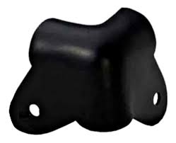 E301-ESQUINERO METALICO 2 PUNTAS NEGRO