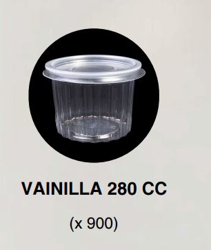 POTE VAINILLA 280CC PLASTICFOOD (900U) PP + TAPA 088
