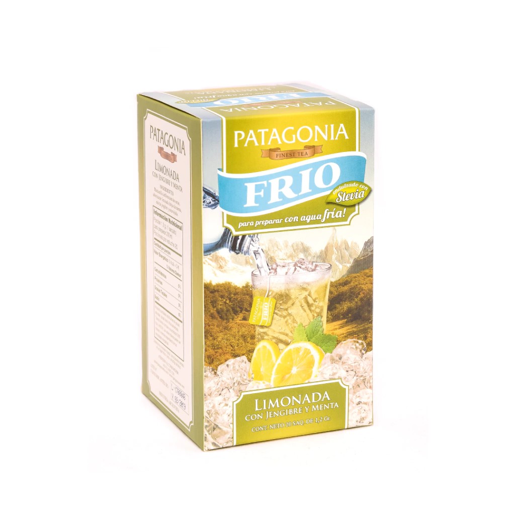 TE FRIO DE LIMONADA C/MENTA Y JENGIBRE x 20saq. PATAGONIA
