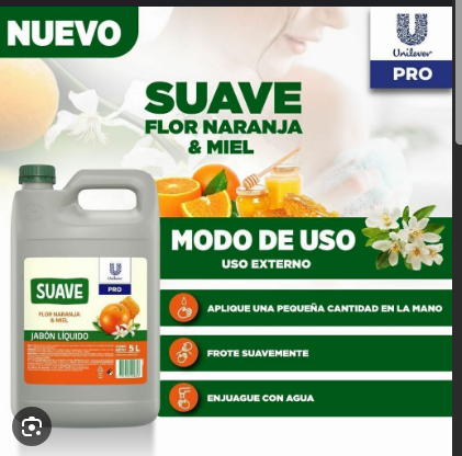 JABON PARA MANOS / CUERPO NARANJA UNILEVER SUAVE