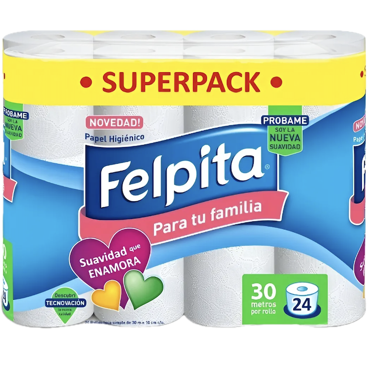 Papel higienico 24x30mts Felpita (3)