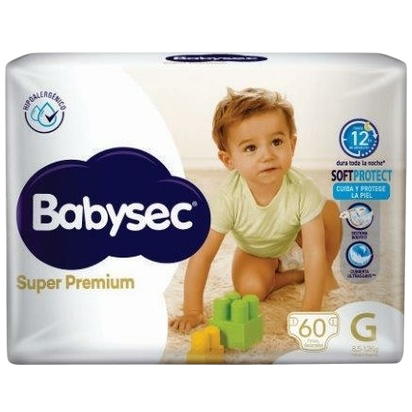 Pañal baby G 60u super premium Babysec (3)