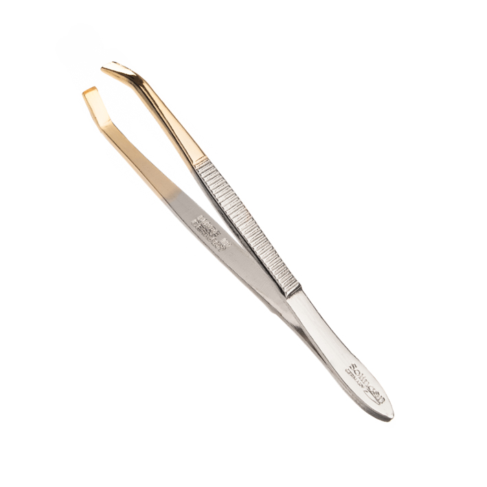 pinza depilar 8 cm punta dorada ref01974