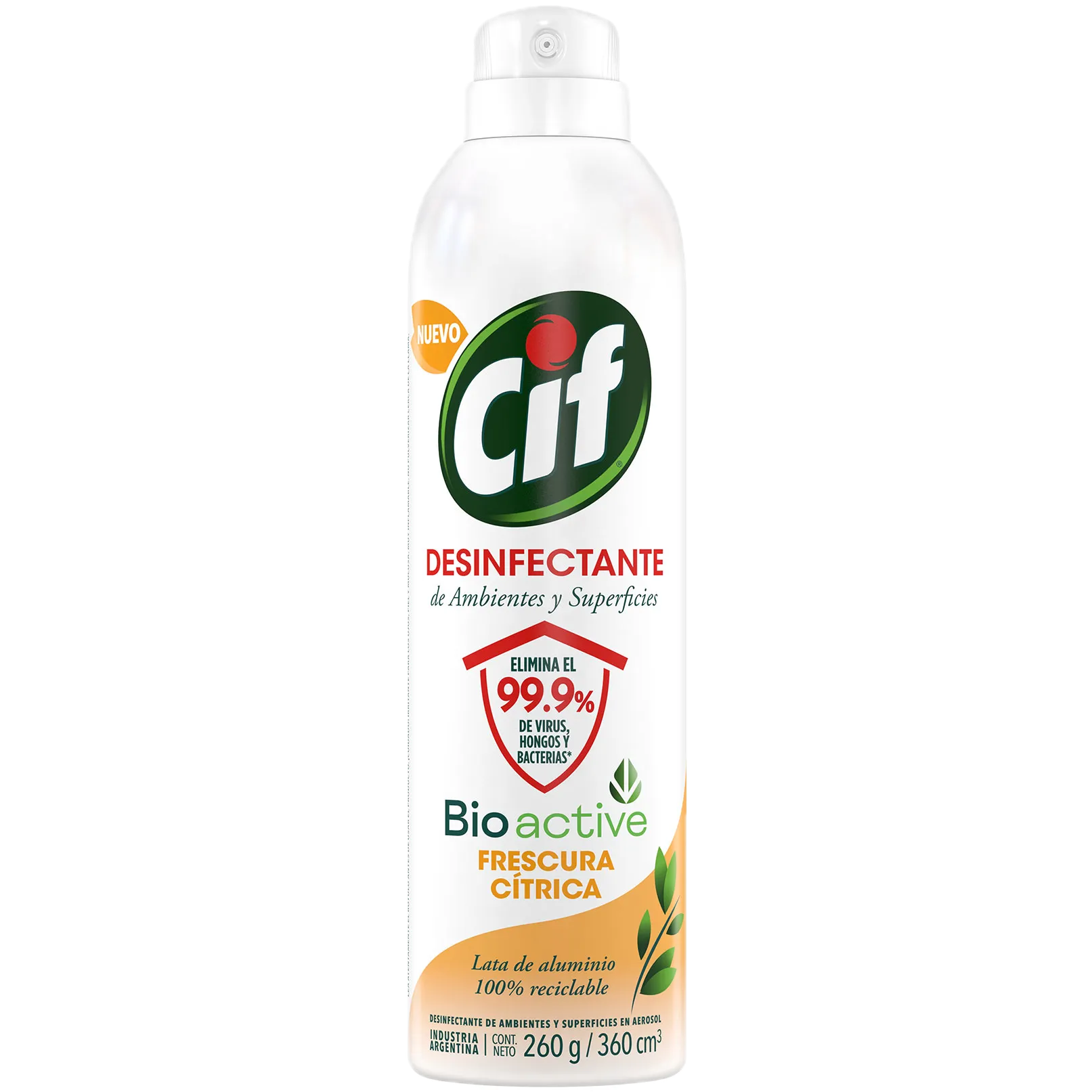 Desinfectante aer 360cc citrico Cif (12)