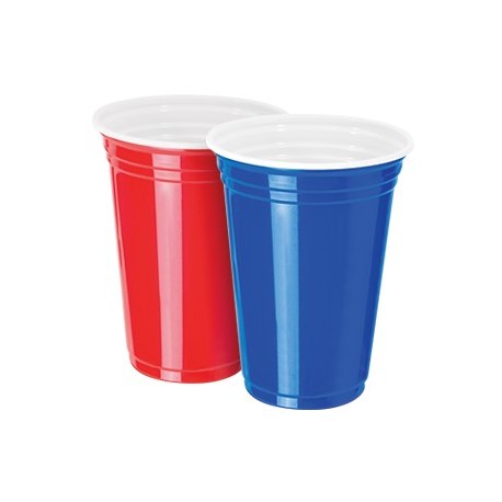 VASO COPPO BRAS AMERICANO 400ML ROJO/AZUL  CF400M 25U