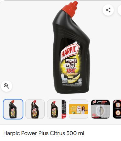 Limpiador harpic citrus inodoro 500ml