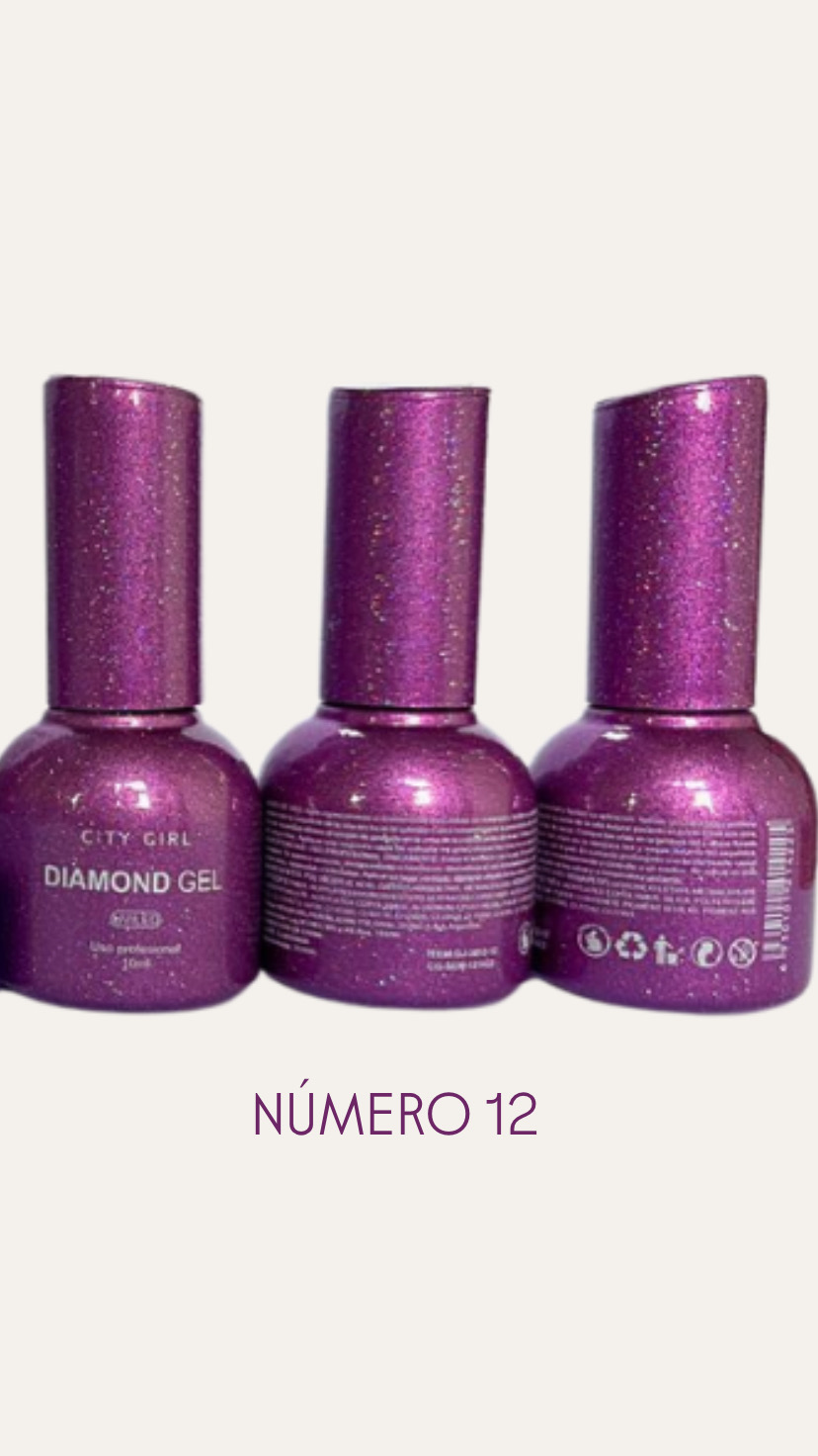 ESMALTE UV (12) DIAMOND 10ML
