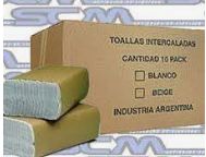 TOALLAS INTERCALADAS BLANCAS N2