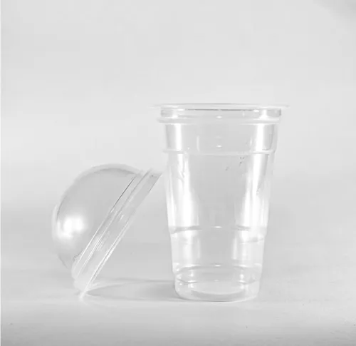 Vaso COPPO BRAS milk shak 440cc + TAPA PLANO/DOMO