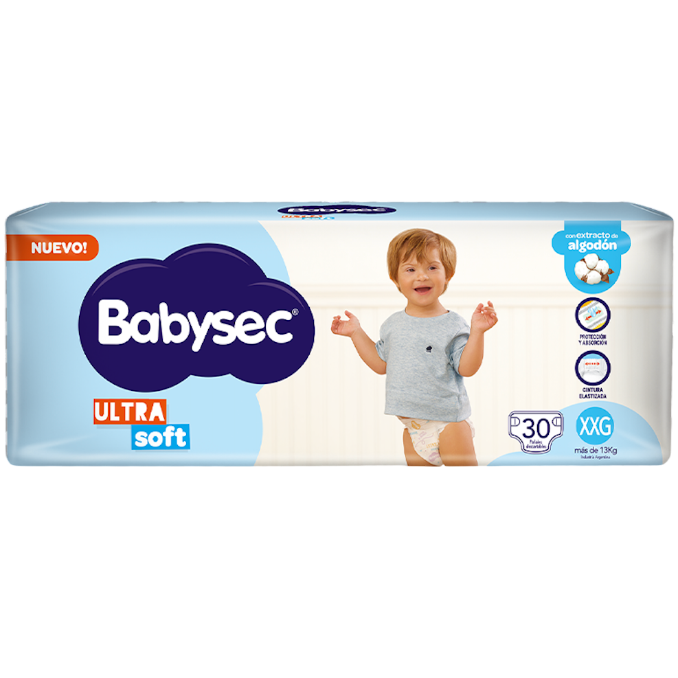 Pañal baby XXG 30u ultra soft Babysec (4)