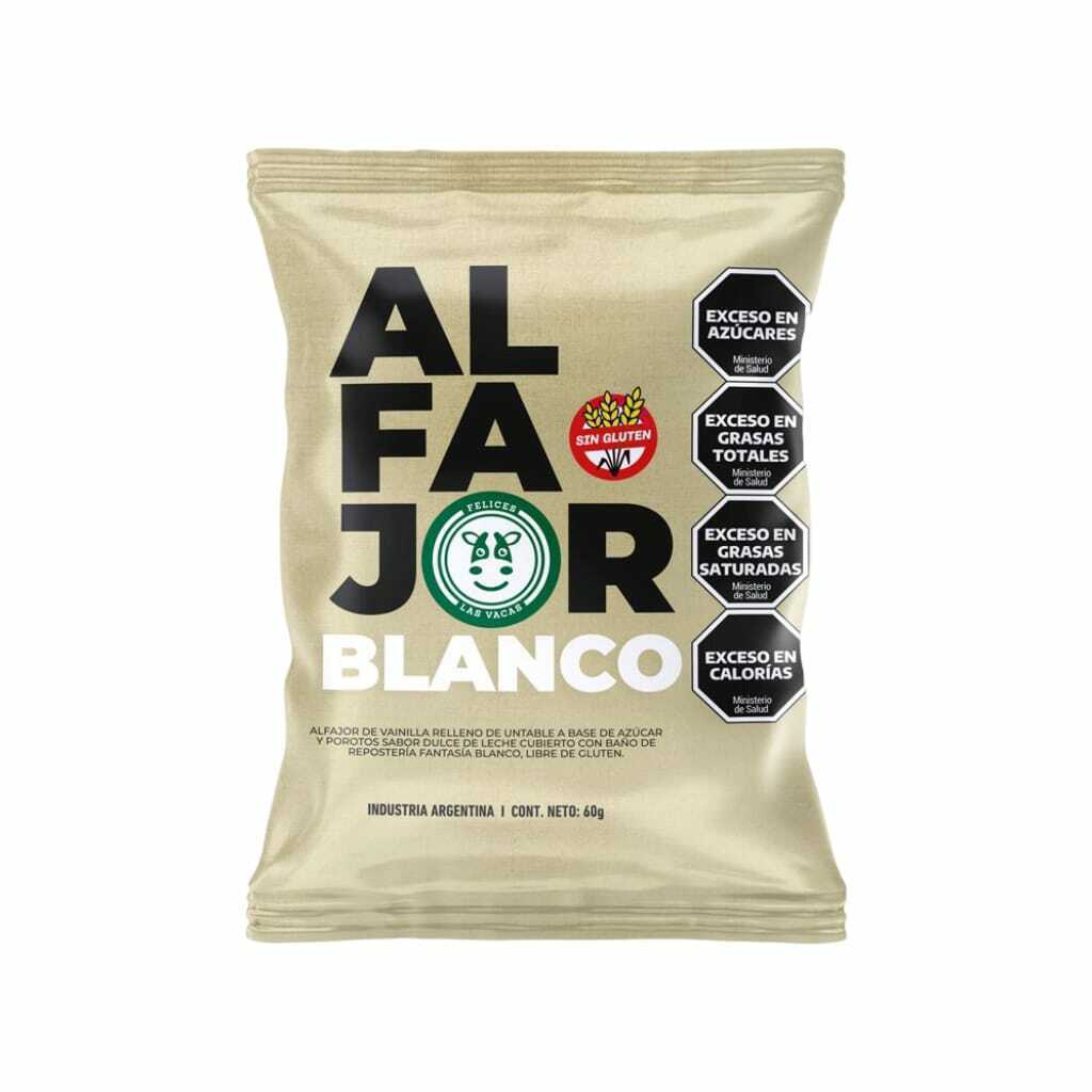 ALFAJOR BLANCO X 60G FELICES LAS VACAS