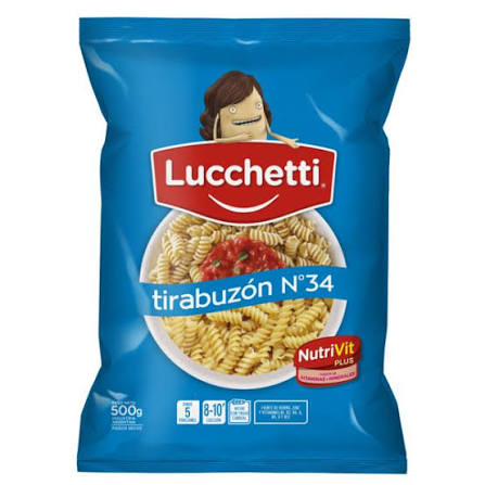 Fideos Lucchetti Tirabuzon x 500gr