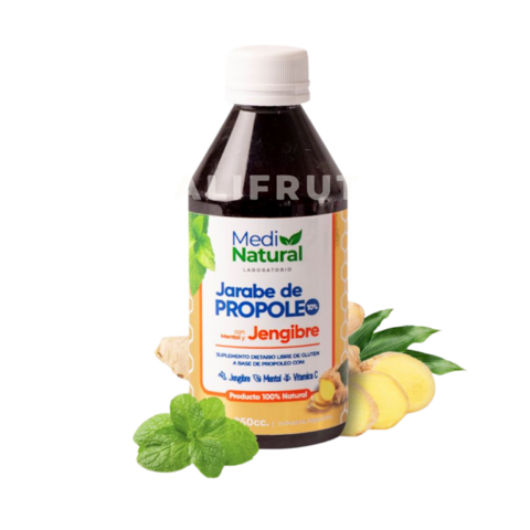 JARABE DE PROPOLEOS C/JENGIBRE Y MENTOL X 250 CC MEDI NATURAL