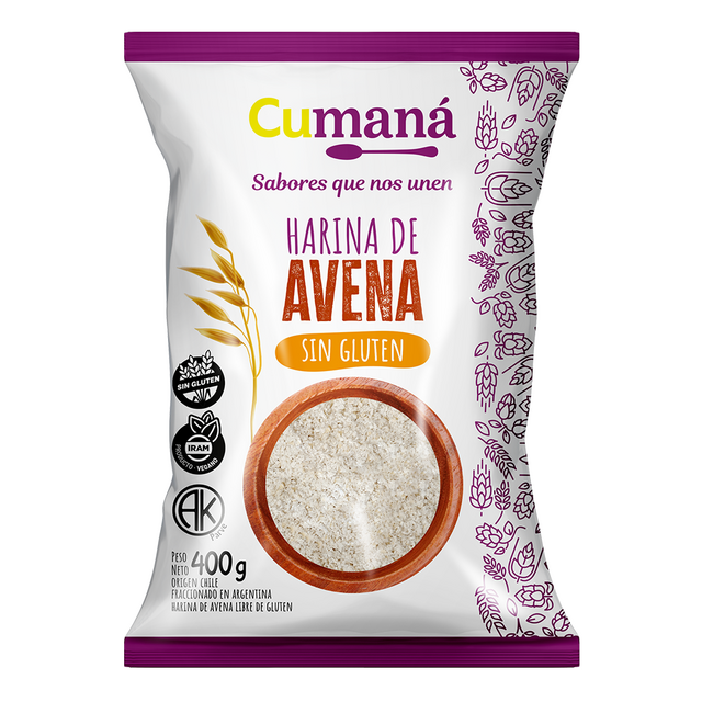 HARINA DE AVENA S/GLUTEN x400g CUMANA