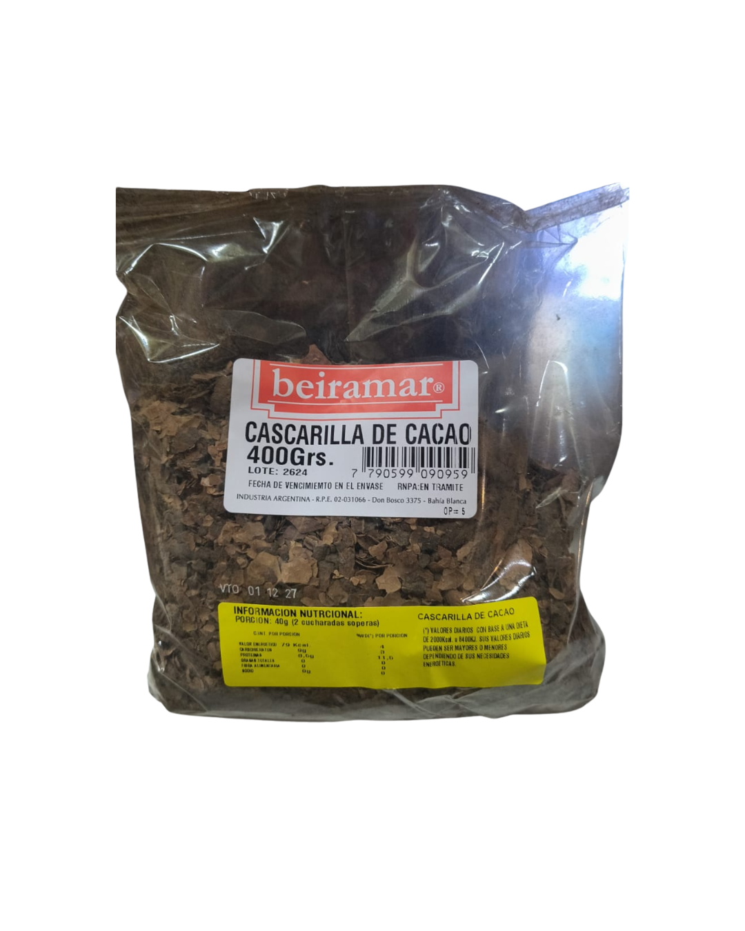 Cascarilla de Cacao x 400g