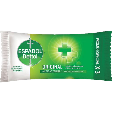 Jabon tocador 3u 80g original Espadol (24)