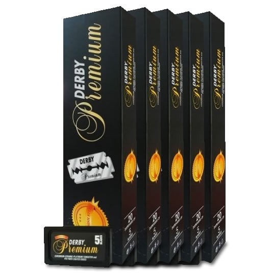 Hojas De Navaja Doble Filo Premium 5u Derby