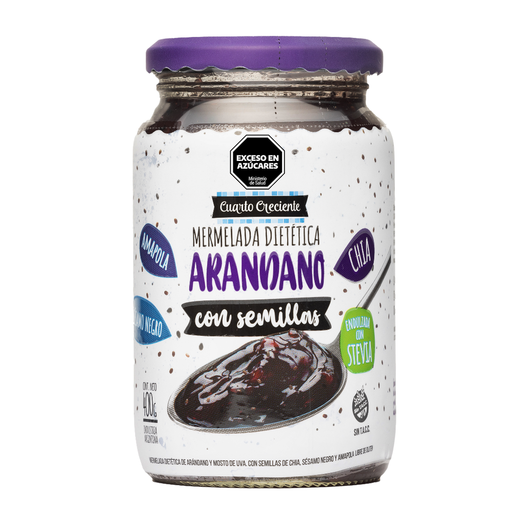 MERMELADA DE ARAND. C/SEMILLAS X 400GR CUARTO CRECIENTE