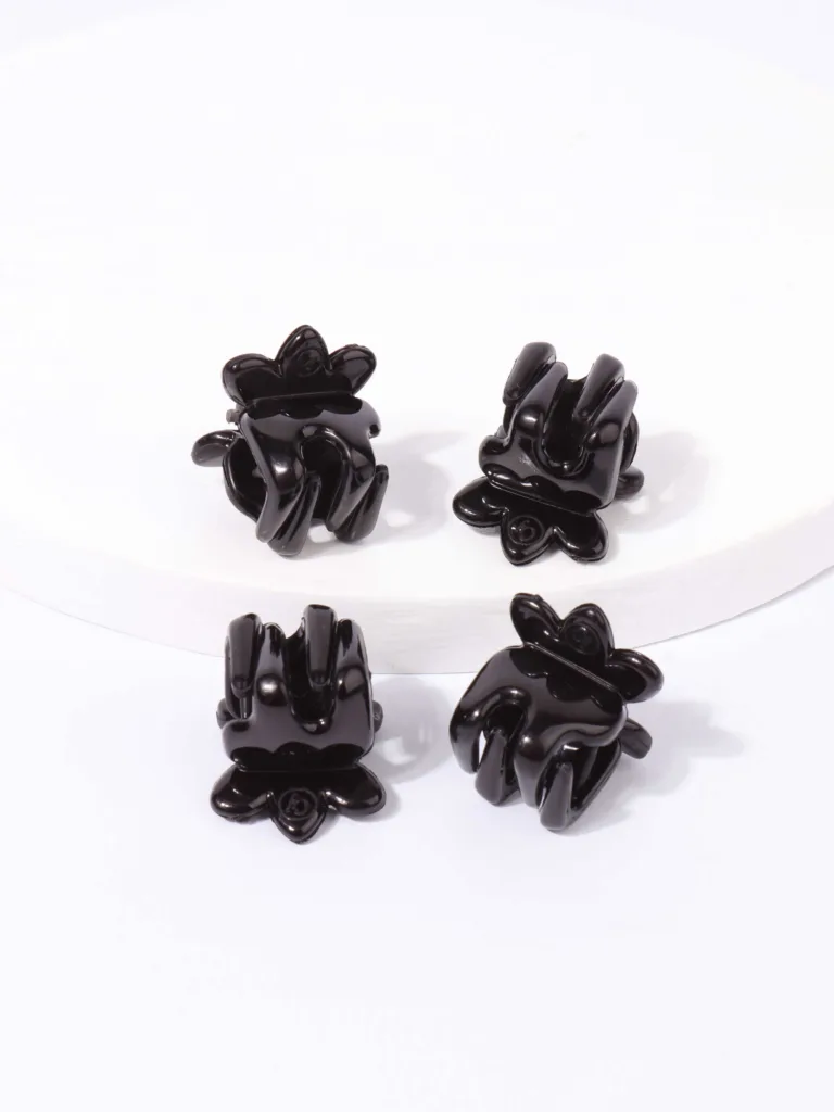 Pinza mini flor plana x 4 unidades