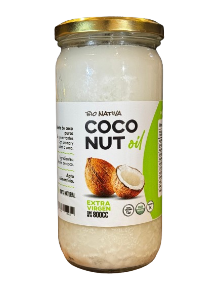 ACEITE DE COCO X 800 CC VIRGEN BIO NATIVA