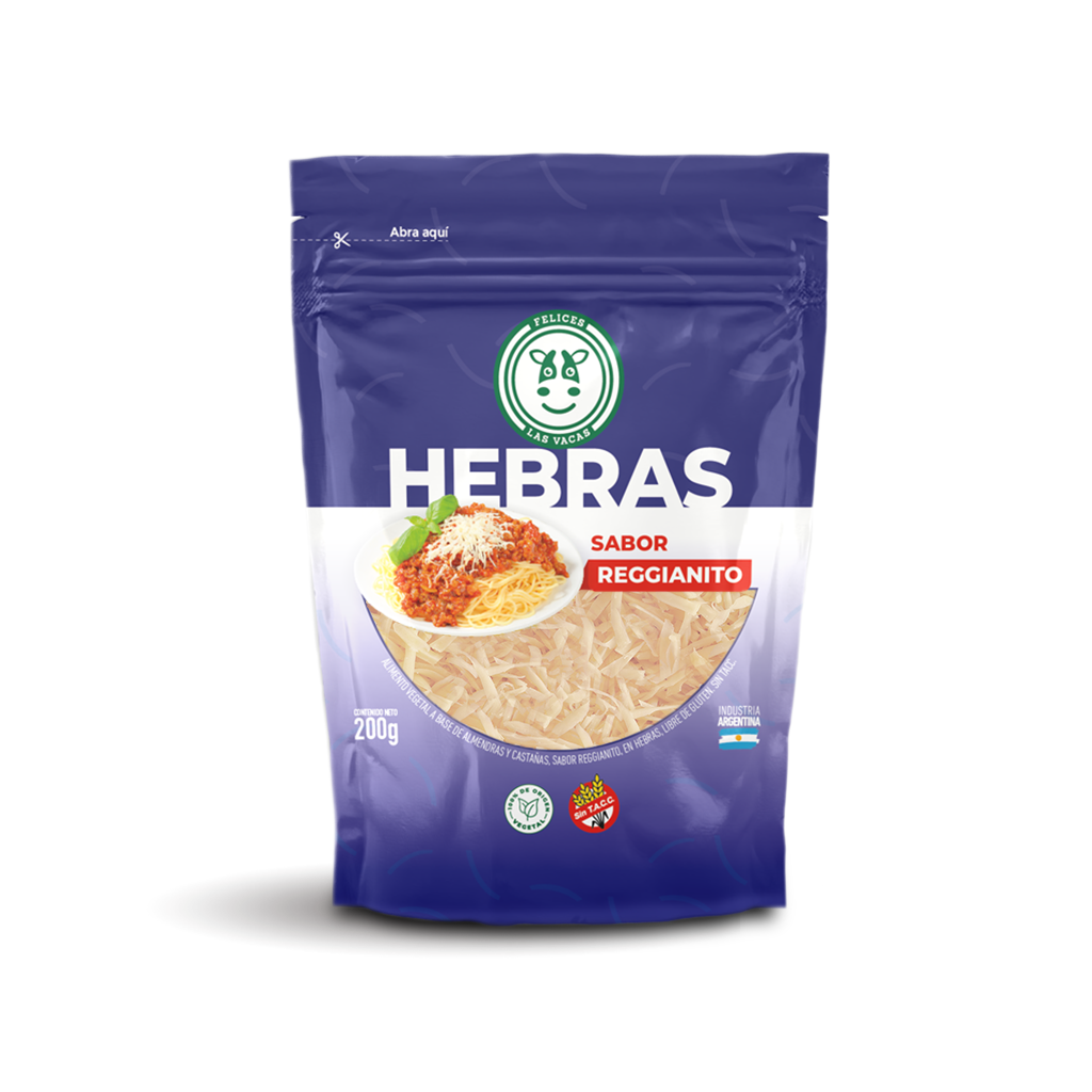 REGGIANITO EN HEBRAS X 150G FELICES LAS VACAS