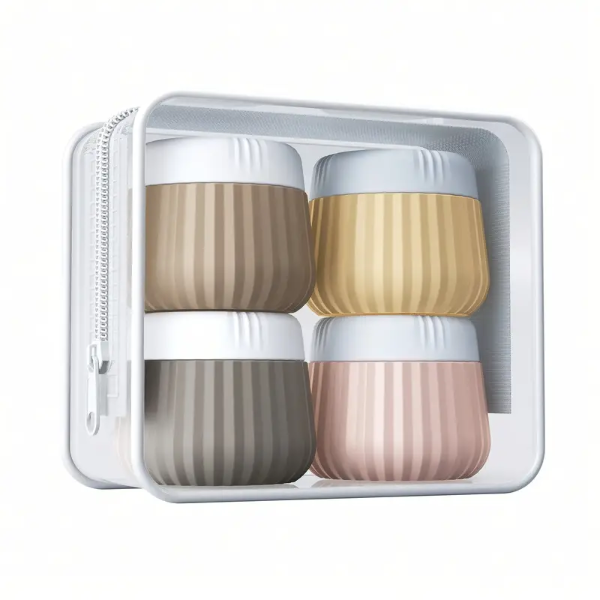 Botellas de Silicona chicos para viaje x 4