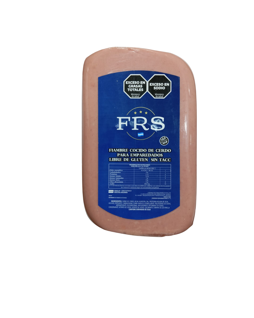 Fiambre de Cerdo P/Emparedados FRS sin TACC