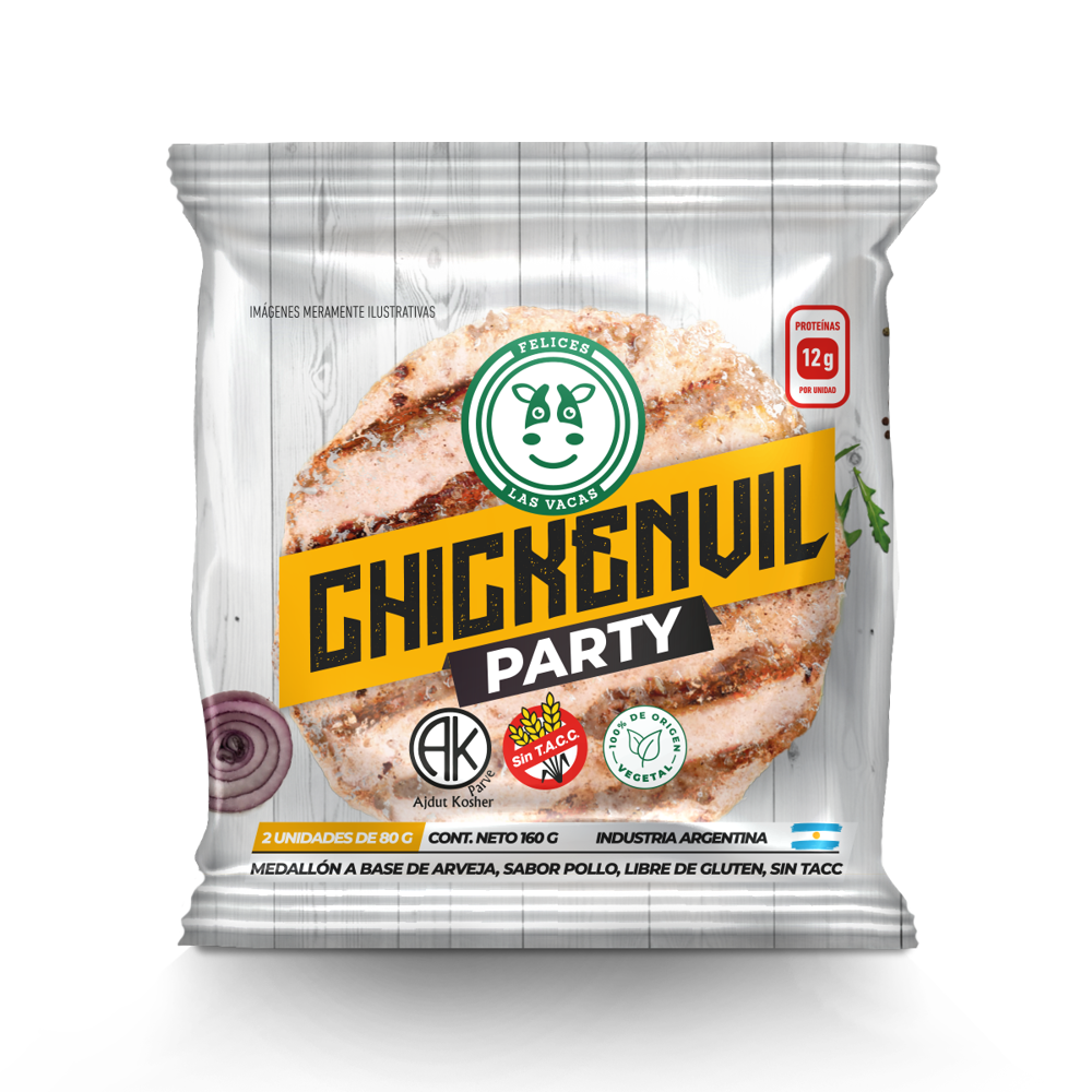 MEDALLON CHIKENVIL PARTY 2 X 80G FELICES LAS VACAS