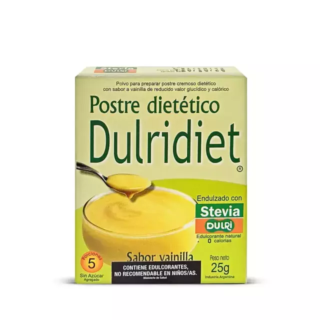 POSTRE DIETETICO DE VAINILLA X 25 GRS DULRI