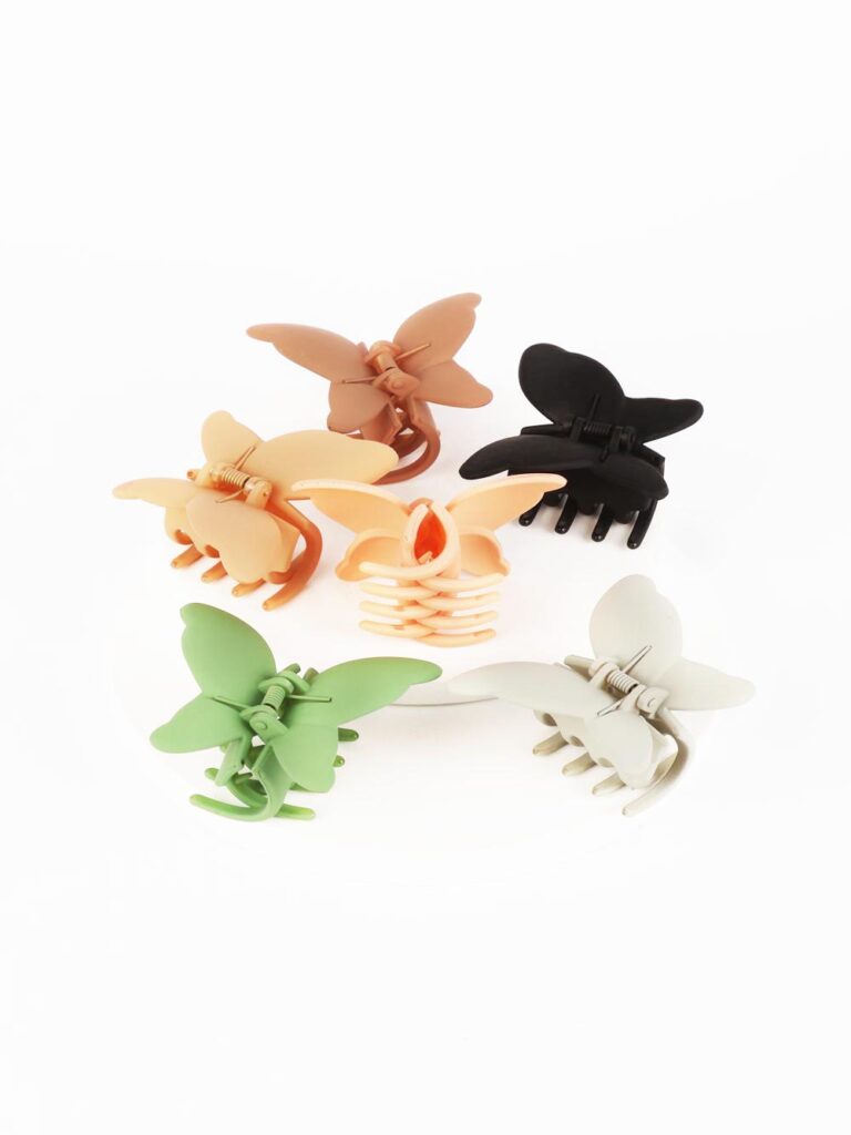 6 PINZAS BUTTERFLY OPACAS