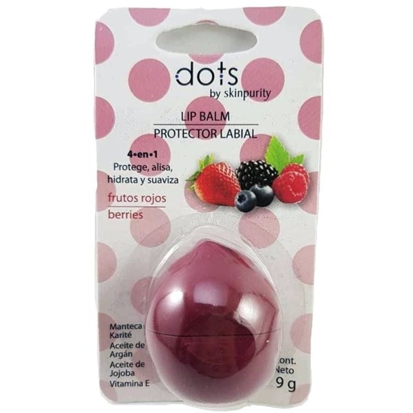 Dots Protector Labial 4 en 1 By Skinpurity Frutos Rojos
