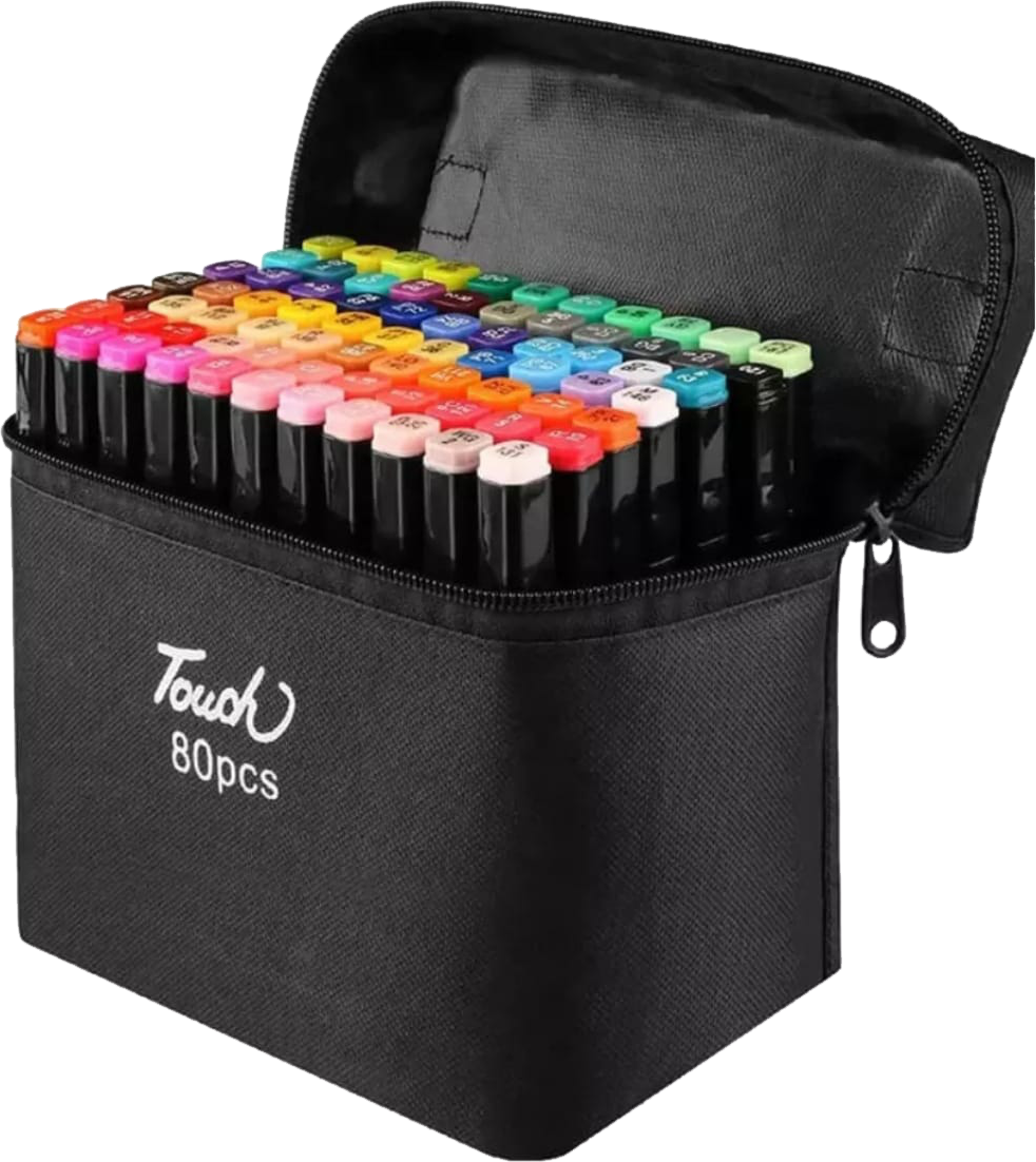 Marcadores Touch Hand Twin Maker - 80 piezas