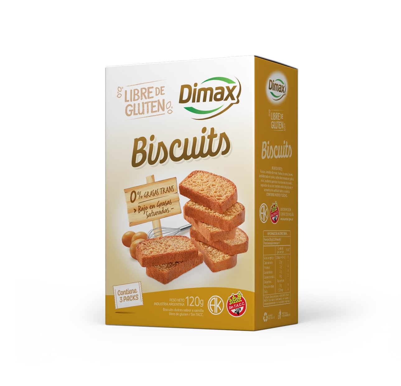 BISCUIT X 120 GR DIMAX