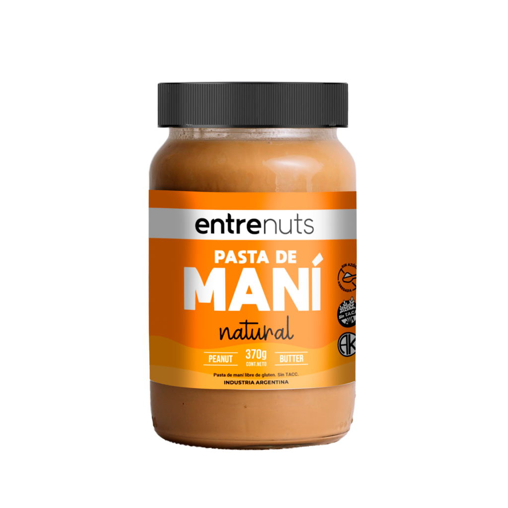 PASTA DE MANI NATURAL X 370 GRS ENTRENUTS