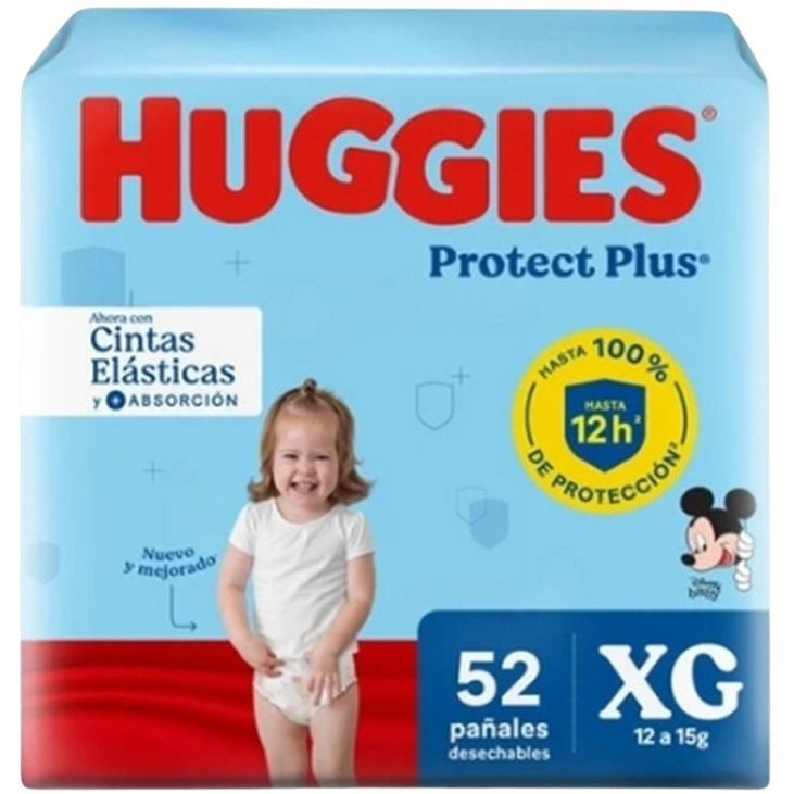 Pañal baby XG 52u protect plus Huggies (2)