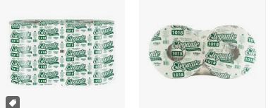 PAPEL HIGIENICO JUMBO X4 500mtrs ELEGANTE CONO ANCHO 1018 VERDE