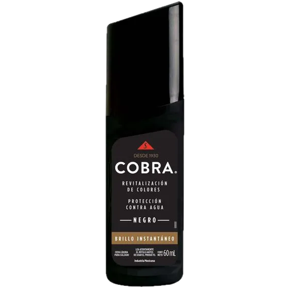 Pomada p/ zapato liquida 60ml negro Cobra (12)