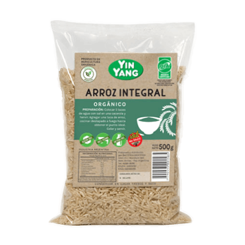 ARROZ INTEGRAL ORGANICO X 500 GRS YING YANG