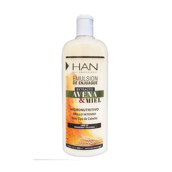 HAN Emulsión de Enjuague Extracto Avena y Miel 500ml