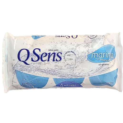Jabon tocador 3u 90g marina Qsens (40)