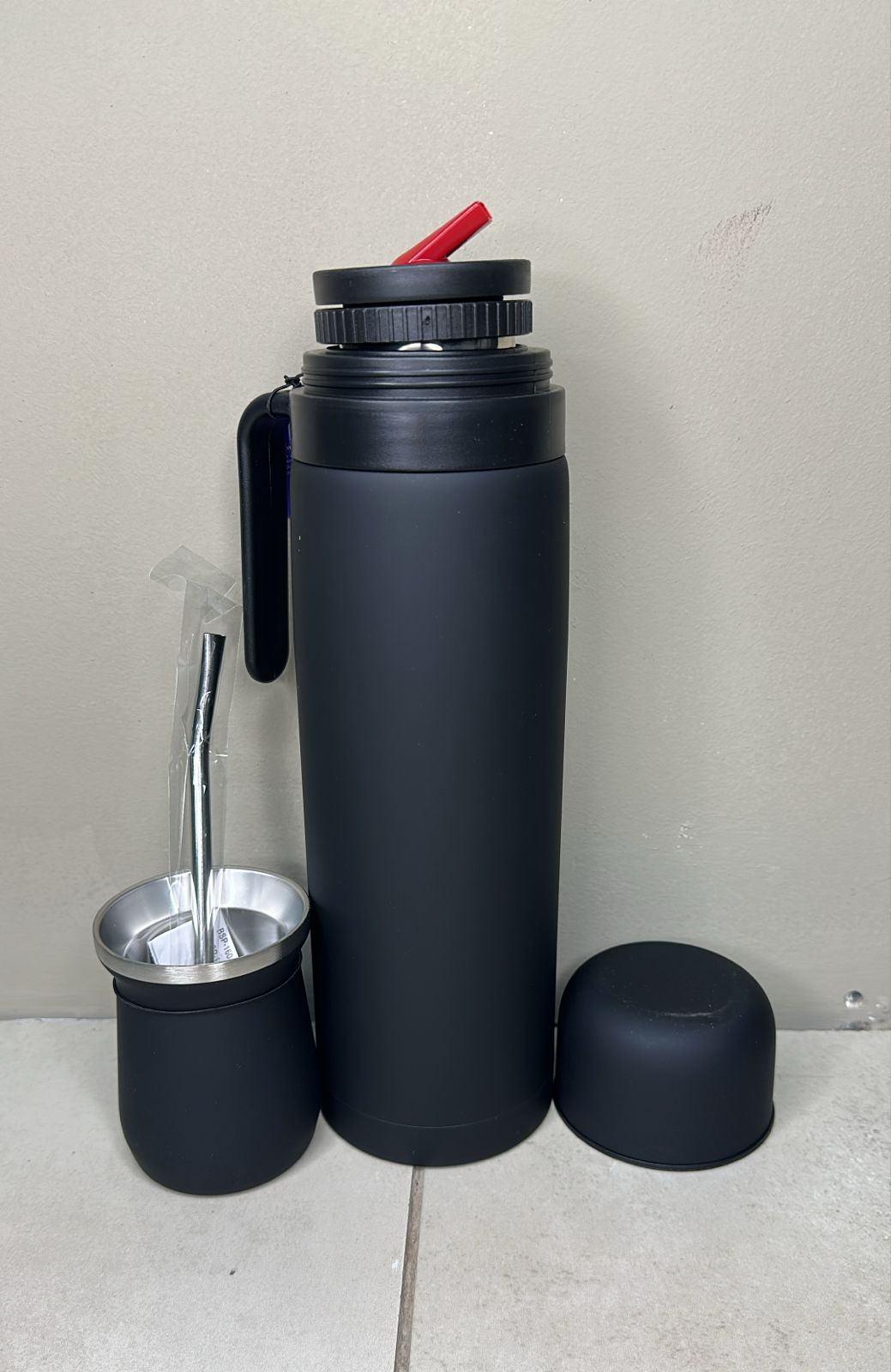 Termo 1 litro + Mate acero - BIGSTAR