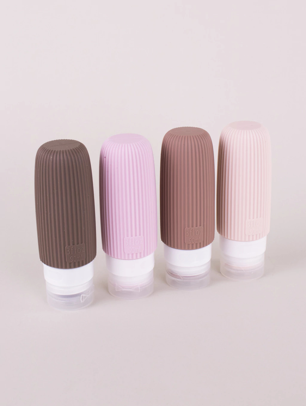 Botellas de Silicona para viaje x 4